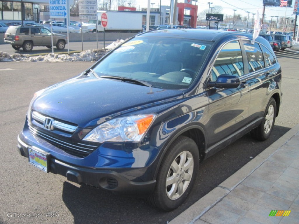 2007 CR-V EX-L 4WD - Royal Blue Pearl / Black photo #6