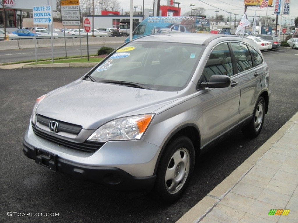 2007 CR-V LX 4WD - Whistler Silver Metallic / Black photo #6