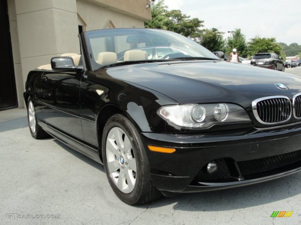 2006 3 Series 325i Convertible - Jet Black / Sand photo #3