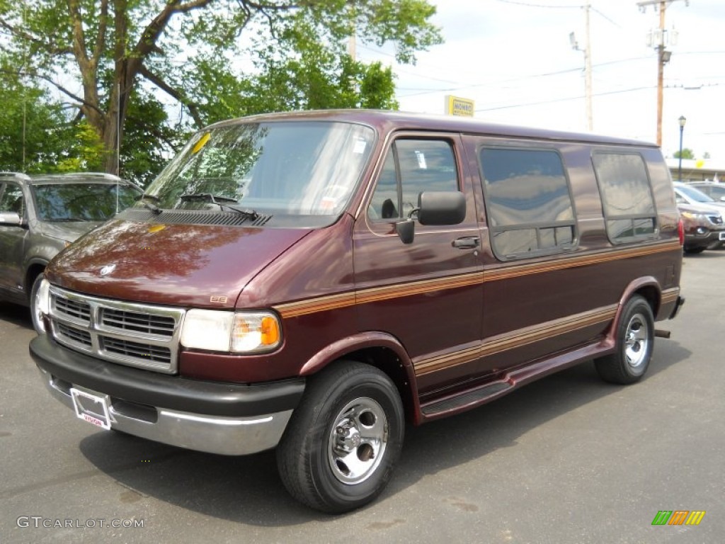 1997 Ram Van 2500 Conversion - Dark Red Metallic / Camel photo #1