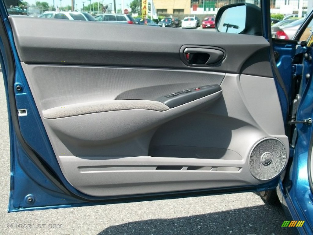 2010 Honda Civic DX-VP Sedan Gray Door Panel Photo #50703238