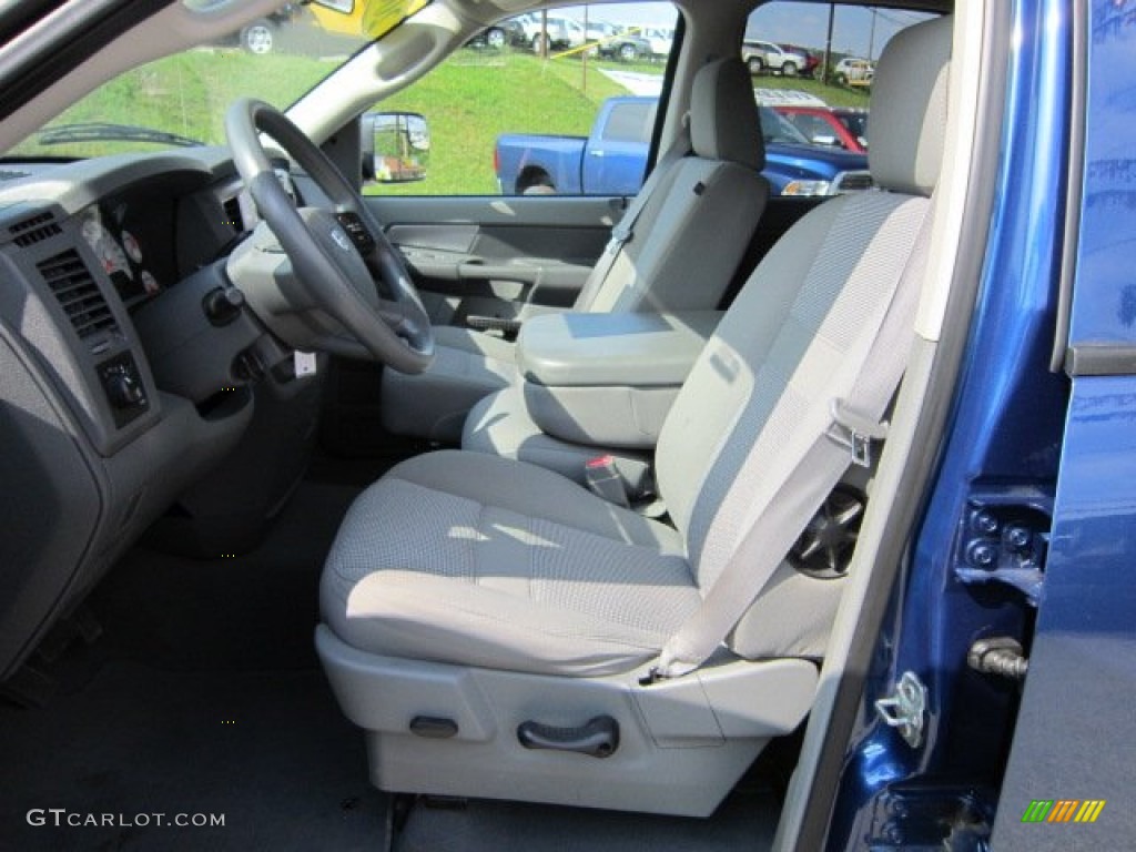 2008 Ram 1500 Big Horn Edition Quad Cab 4x4 - Electric Blue Pearl / Medium Slate Gray photo #10