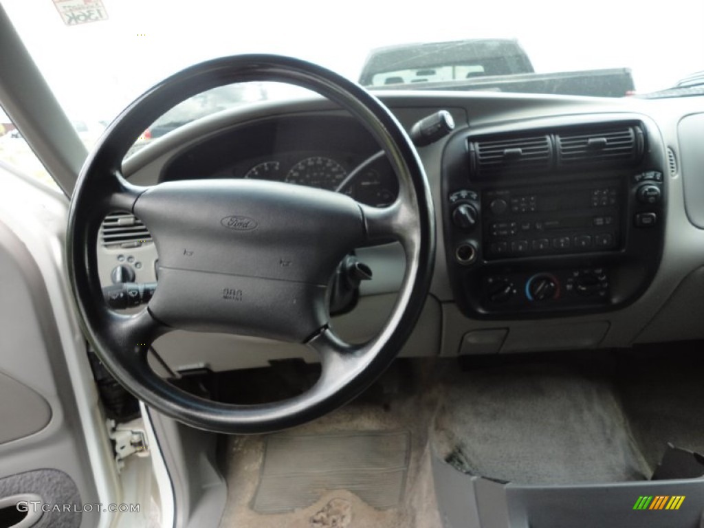 1999 Explorer XLT 4x4 - Oxford White / Medium Graphite Grey photo #7