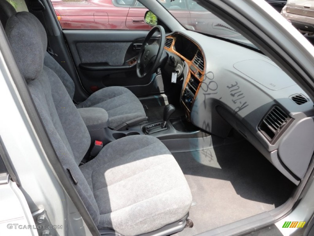 2002 Elantra GLS Sedan - Silver Pewter / Gray photo #12