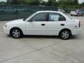 Noble White 2002 Hyundai Accent GL Sedan Exterior