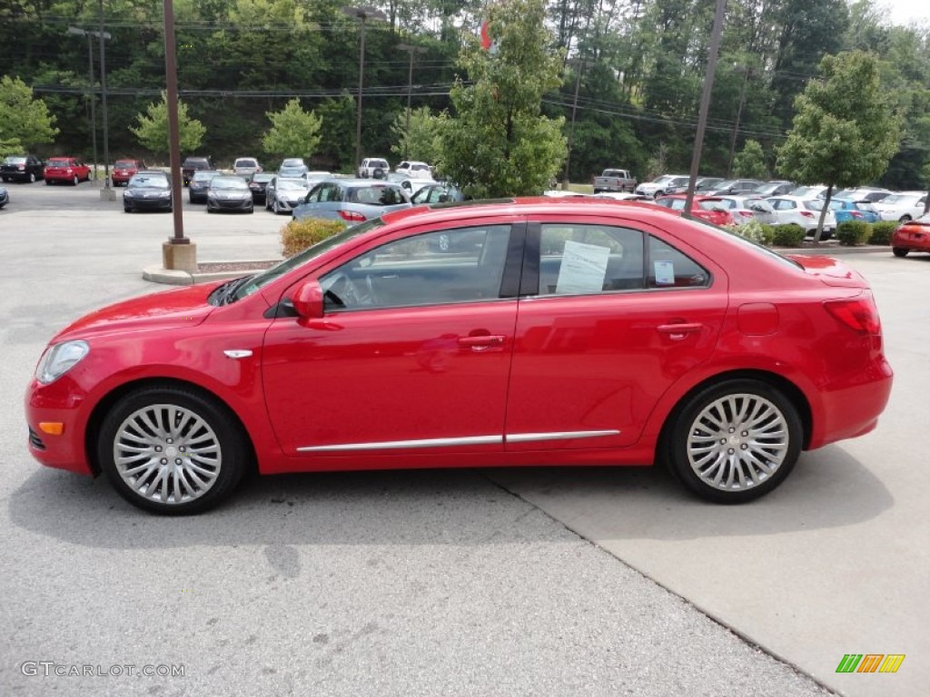 Vivid Red 2010 Suzuki Kizashi GTS Exterior Photo #50705503