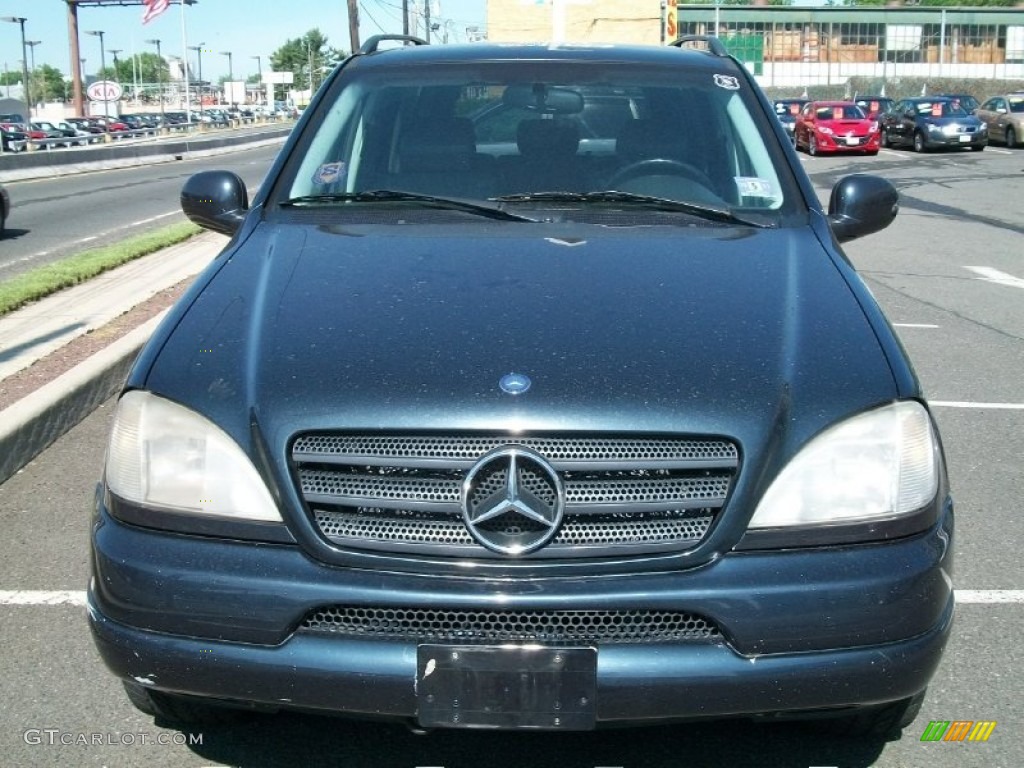 1999 ML 430 4Matic - Azure Blue Metallic / Grey photo #2