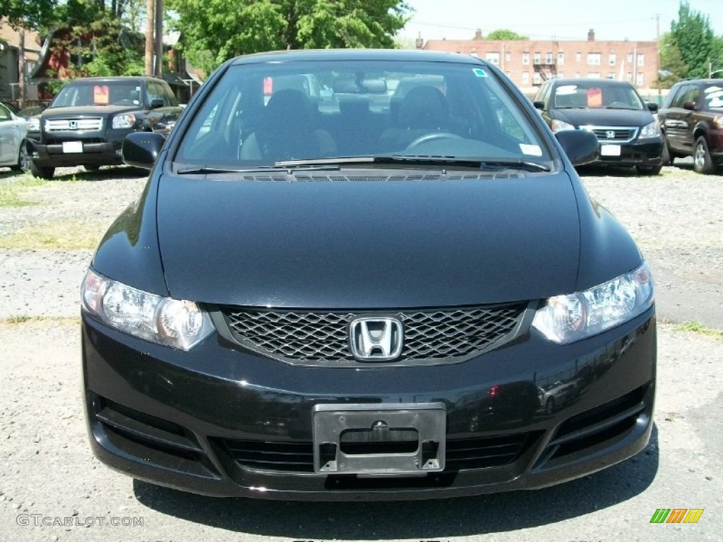 Crystal Black Pearl 2009 Honda Civic EX Coupe Exterior Photo #50705653