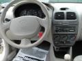 Beige 2002 Hyundai Accent GL Sedan Dashboard