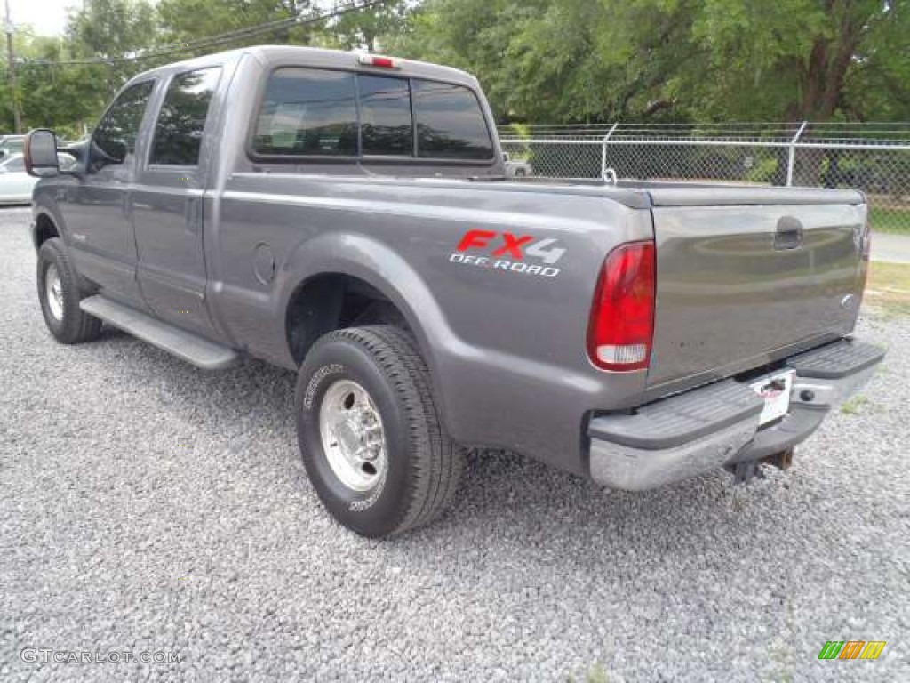 2003 F250 Super Duty XLT Crew Cab 4x4 - Dark Shadow Grey Metallic / Medium Flint Grey photo #5