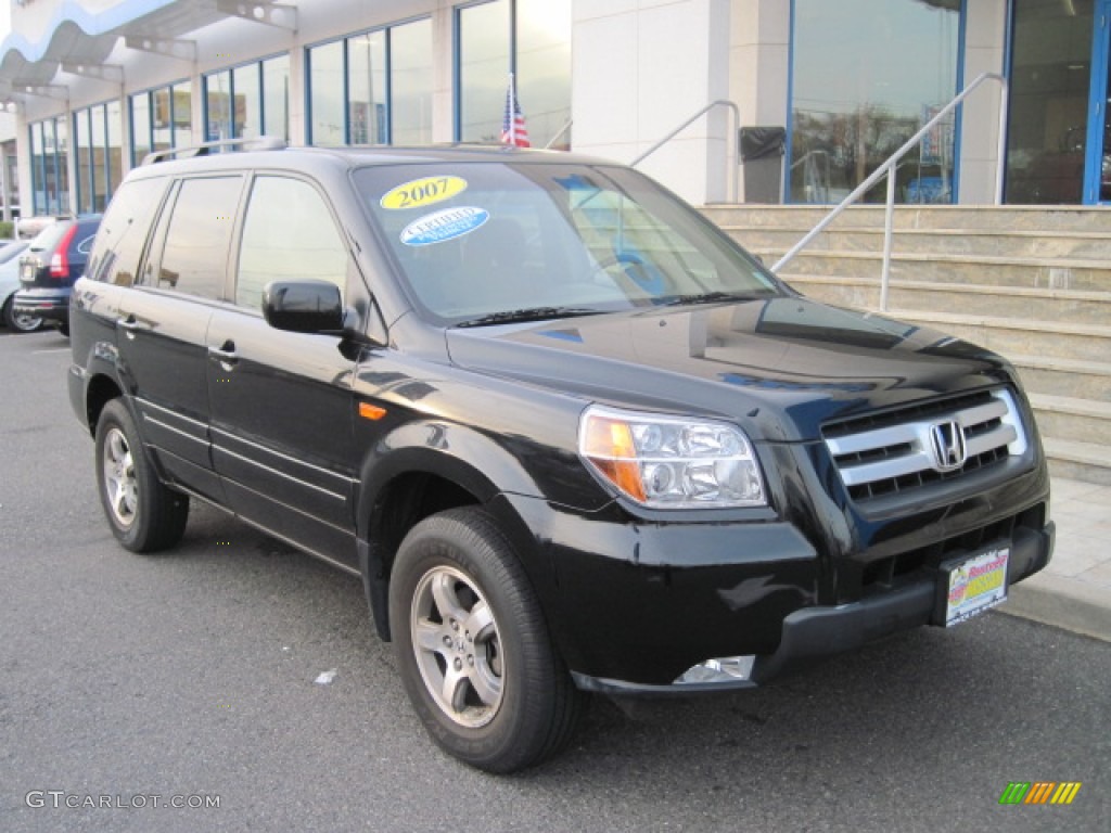 2007 Pilot EX 4WD - Formal Black / Saddle photo #1