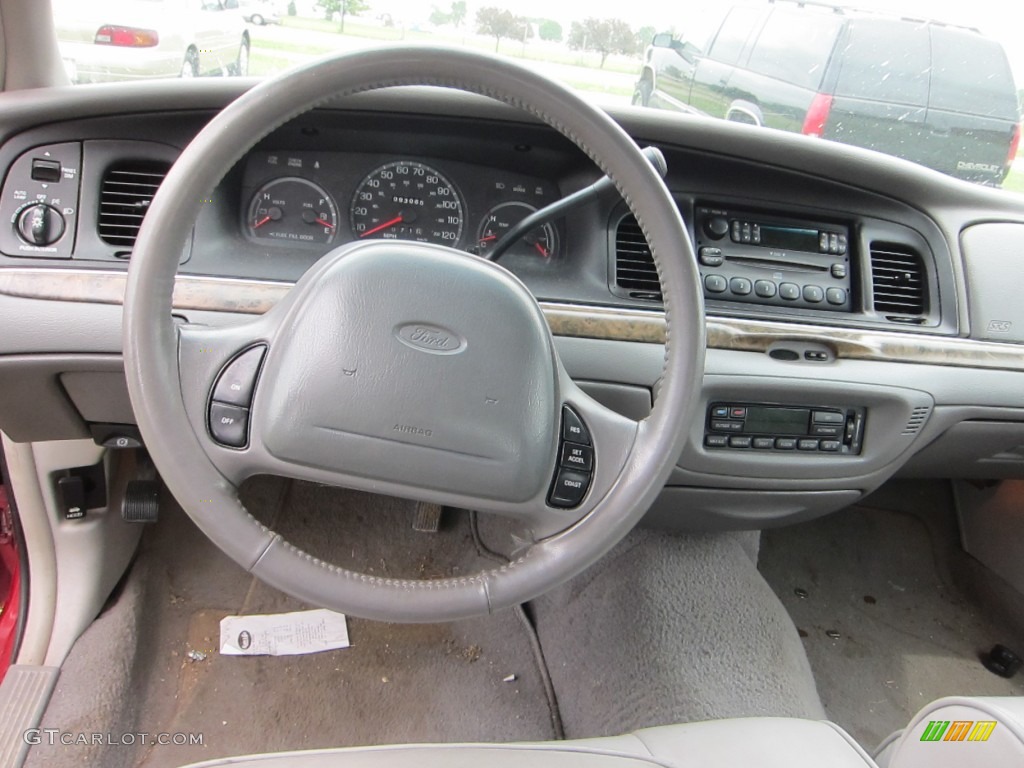 1999 Ford Crown Victoria LX Light Graphite Dashboard Photo #50706118