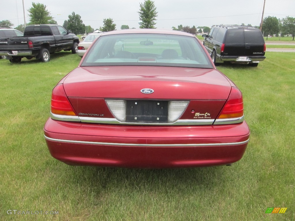 1999 Crown Victoria LX - Toreador Red Metallic / Light Graphite photo #9
