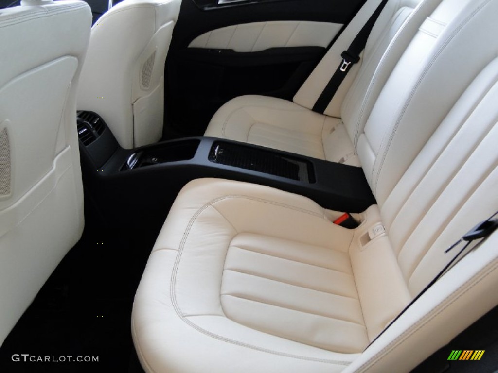 Porcelain/Black Interior 2012 Mercedes-Benz CLS 550 Coupe Photo #50706238
