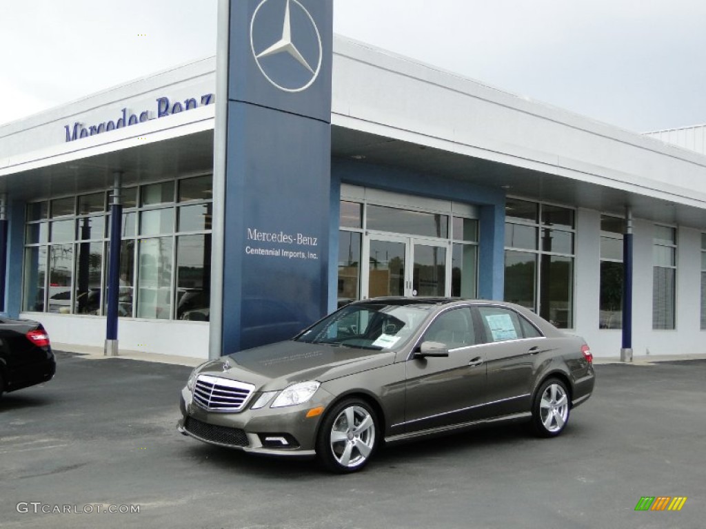 2011 E 350 Sedan - Indium Grey Metallic / Almond/Black photo #2
