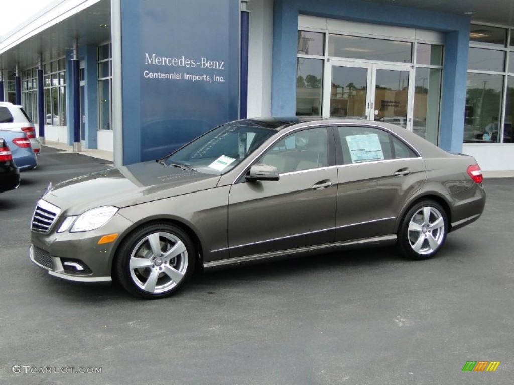 2011 E 350 Sedan - Indium Grey Metallic / Almond/Black photo #13