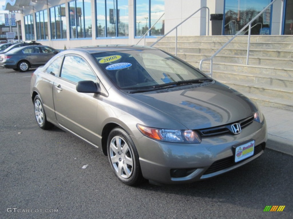 2008 Galaxy Gray Metallic Honda Civic Lx Coupe 50690786