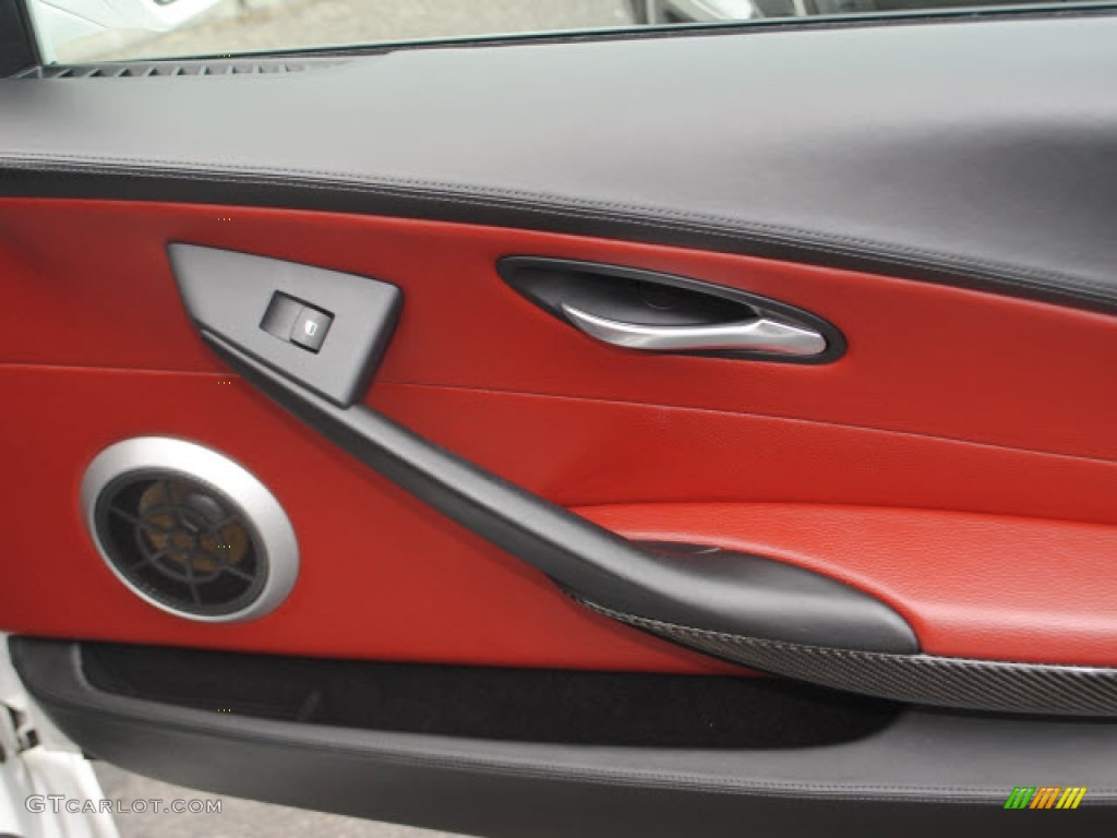 2008 BMW M6 Convertible Indianapolis Red Door Panel Photo #50706817