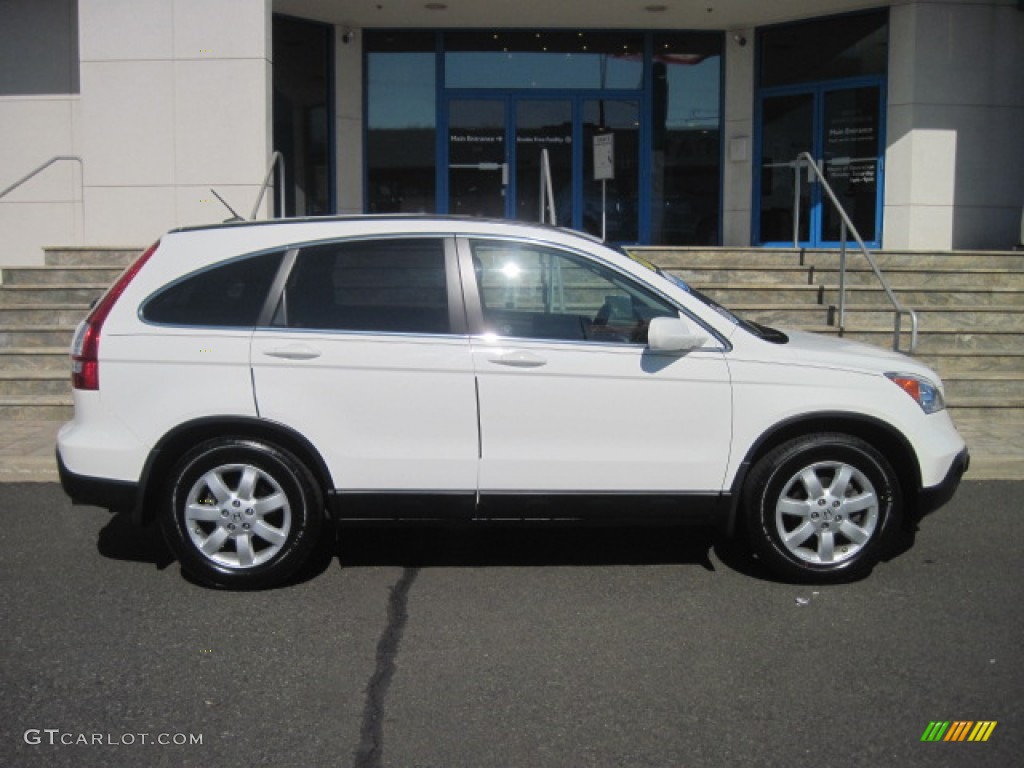 2009 CR-V EX-L 4WD - Taffeta White / Gray photo #2