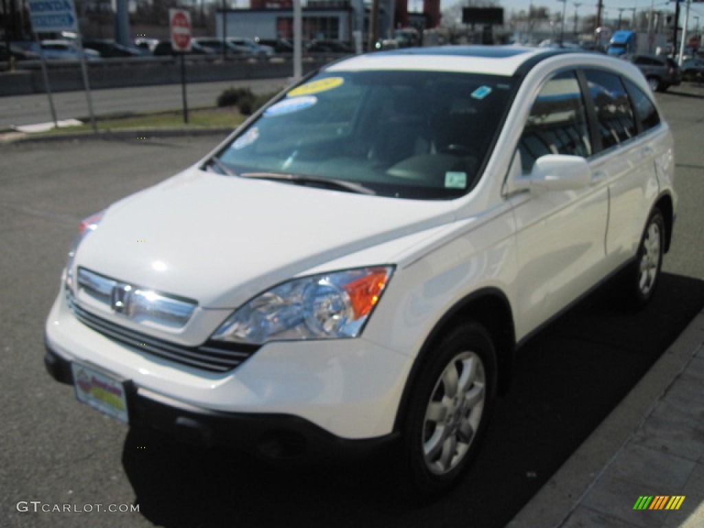 2009 CR-V EX-L 4WD - Taffeta White / Gray photo #6