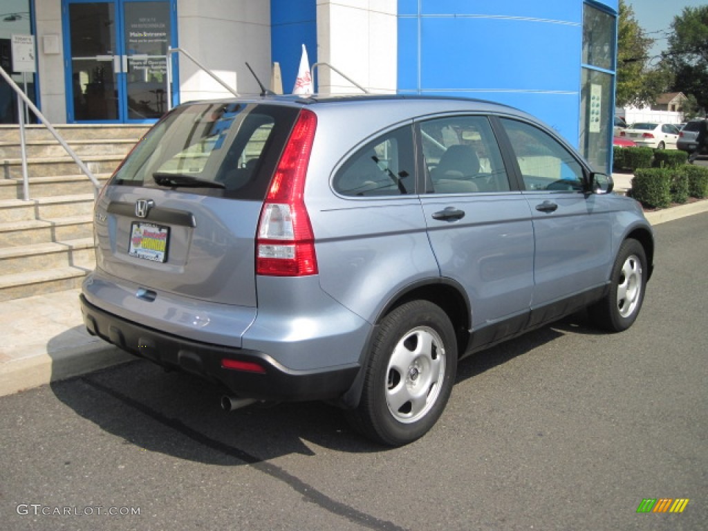 2009 CR-V LX 4WD - Glacier Blue Metallic / Gray photo #3