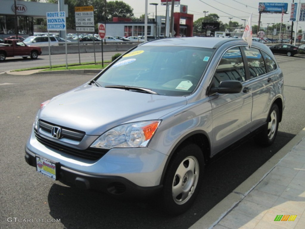 2009 CR-V LX 4WD - Glacier Blue Metallic / Gray photo #6