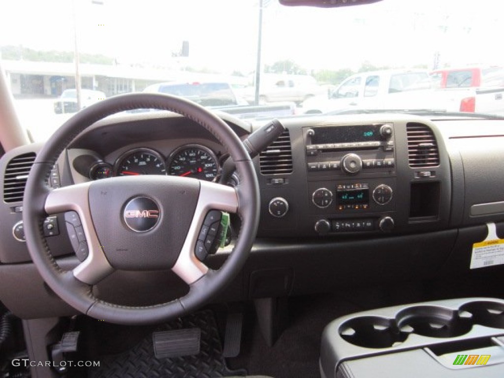 2011 GMC Sierra 2500HD SLE Extended Cab 4x4 Ebony Dashboard Photo #50709664