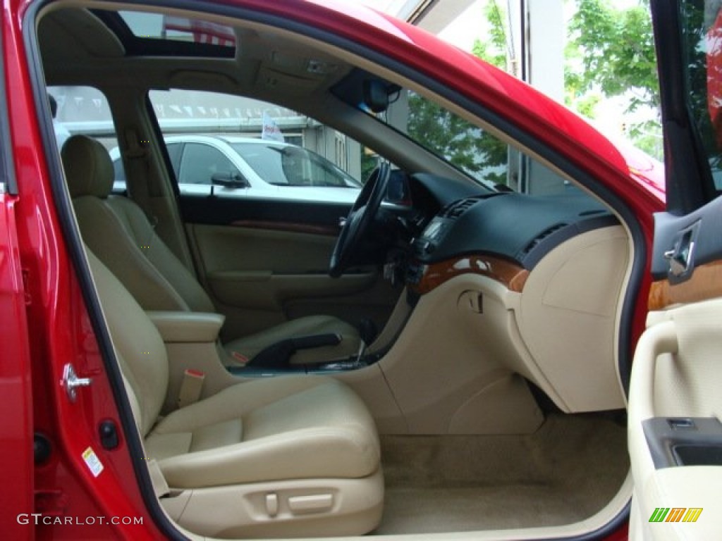 2008 TSX Sedan - Milano Red / Quartz Gray photo #8