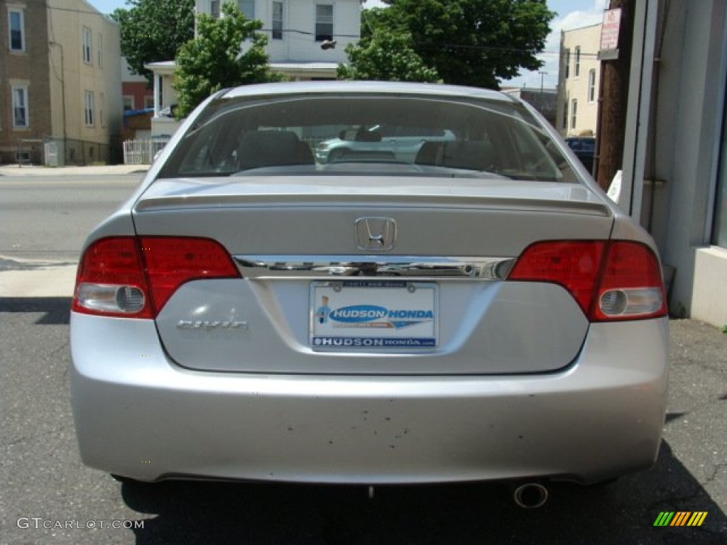 2009 Civic LX-S Sedan - Alabaster Silver Metallic / Black photo #5