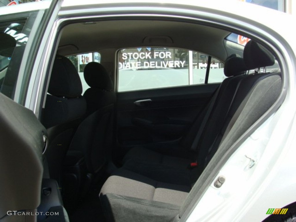 2009 Civic LX-S Sedan - Alabaster Silver Metallic / Black photo #14