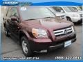 2007 Dark Cherry Pearl Honda Pilot EX-L 4WD  photo #5