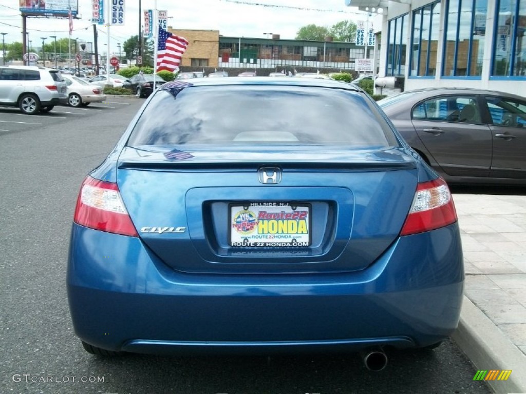 2007 Civic EX Coupe - Atomic Blue Metallic / Gray photo #5