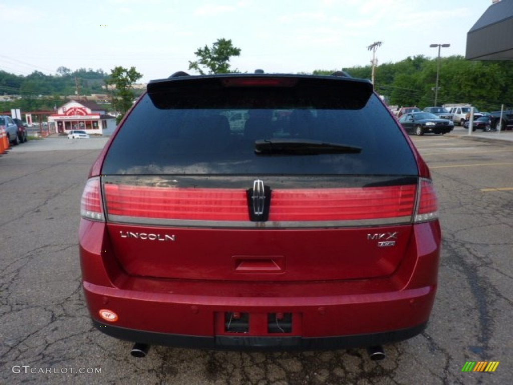 2007 MKX AWD - Vivid Red Metallic / Medium Camel photo #3