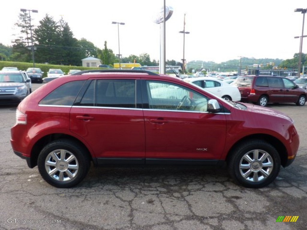 2007 MKX AWD - Vivid Red Metallic / Medium Camel photo #5