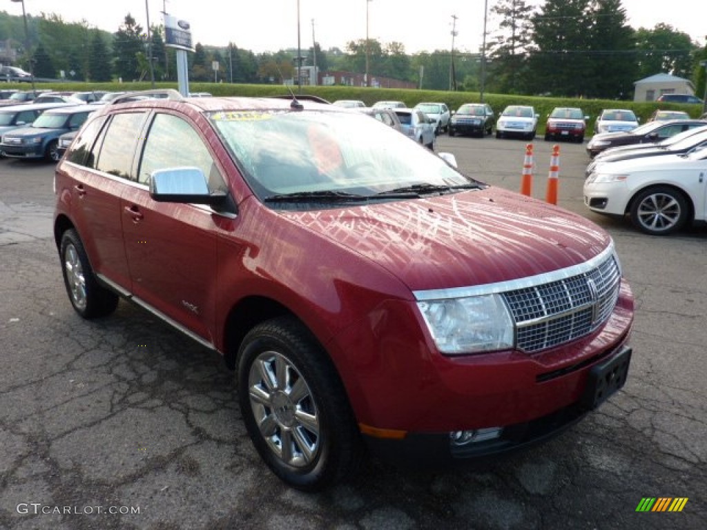 2007 MKX AWD - Vivid Red Metallic / Medium Camel photo #6