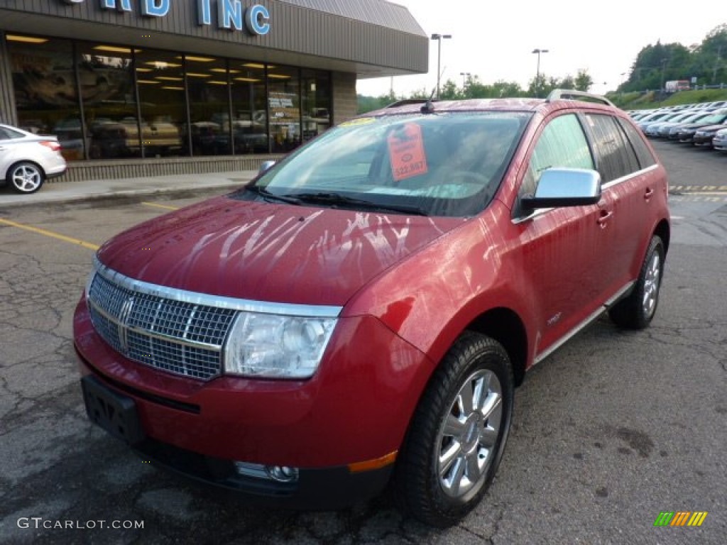 2007 MKX AWD - Vivid Red Metallic / Medium Camel photo #8