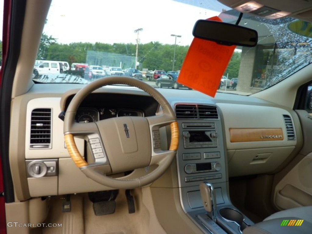 2007 MKX AWD - Vivid Red Metallic / Medium Camel photo #12