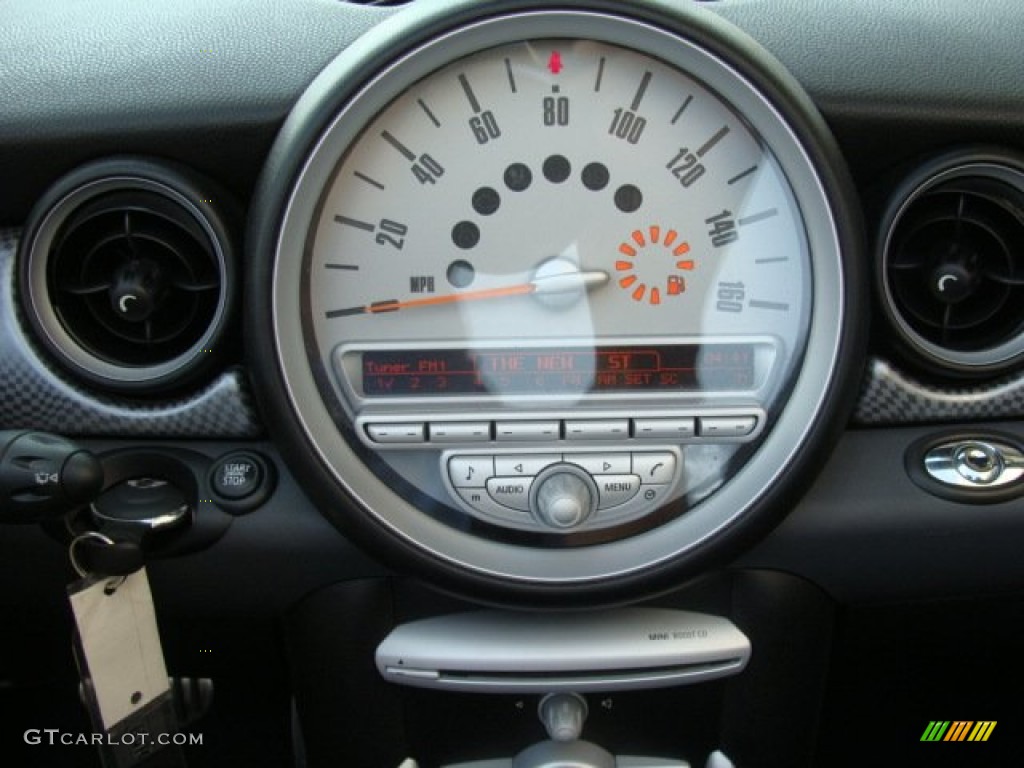 2010 Cooper S Convertible - Horizon Blue Metallic / Grey/Carbon Black photo #11