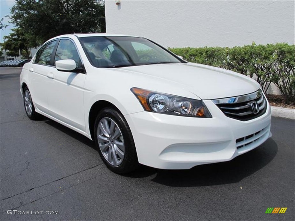 2011 Accord EX-L Sedan - White Diamond Pearl / Ivory photo #1