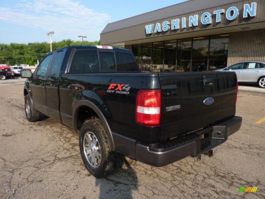 2005 F150 FX4 SuperCab 4x4 - Black / Black photo #2