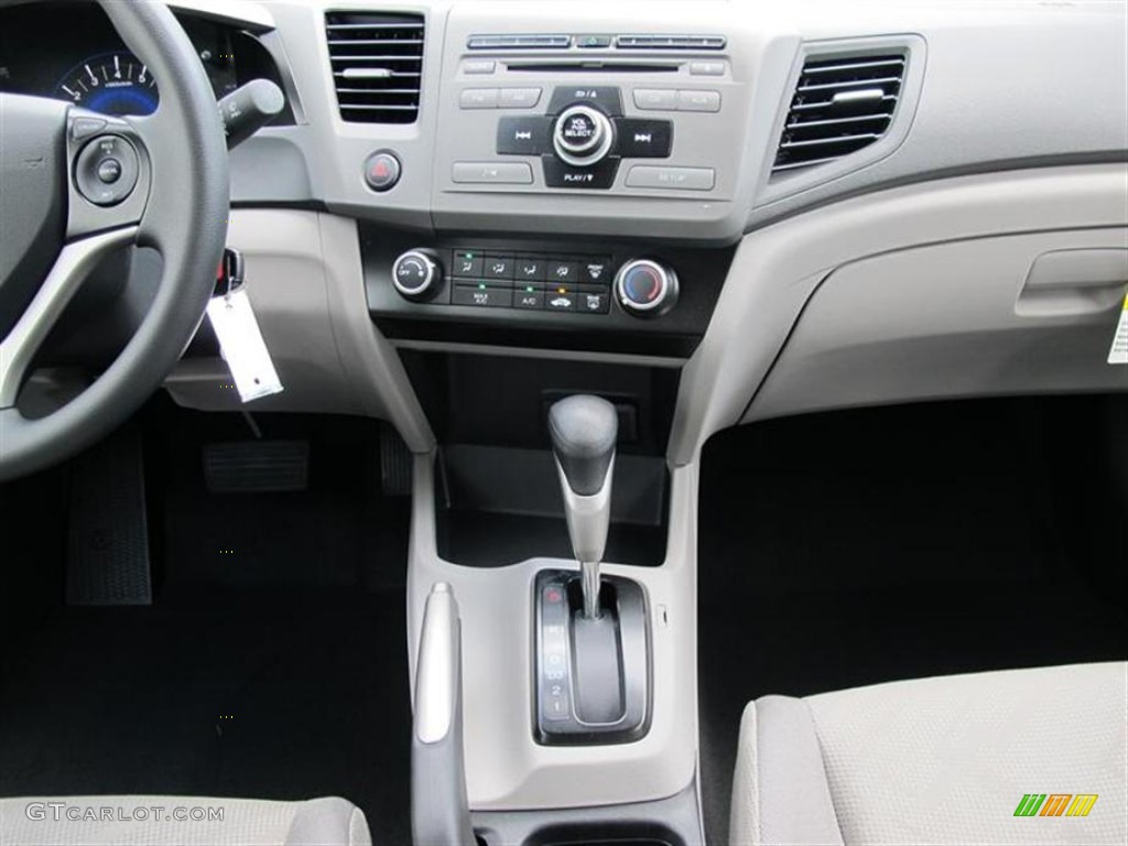 2012 Honda Civic LX Coupe Gray Dashboard Photo #50713705