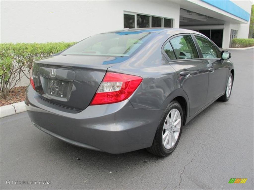 Polished Metal Metallic 2012 Honda Civic EX-L Sedan Exterior Photo #50713915