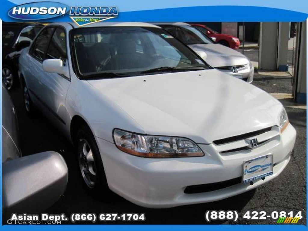 1998 Accord LX Sedan - Taffeta White / Quartz photo #5