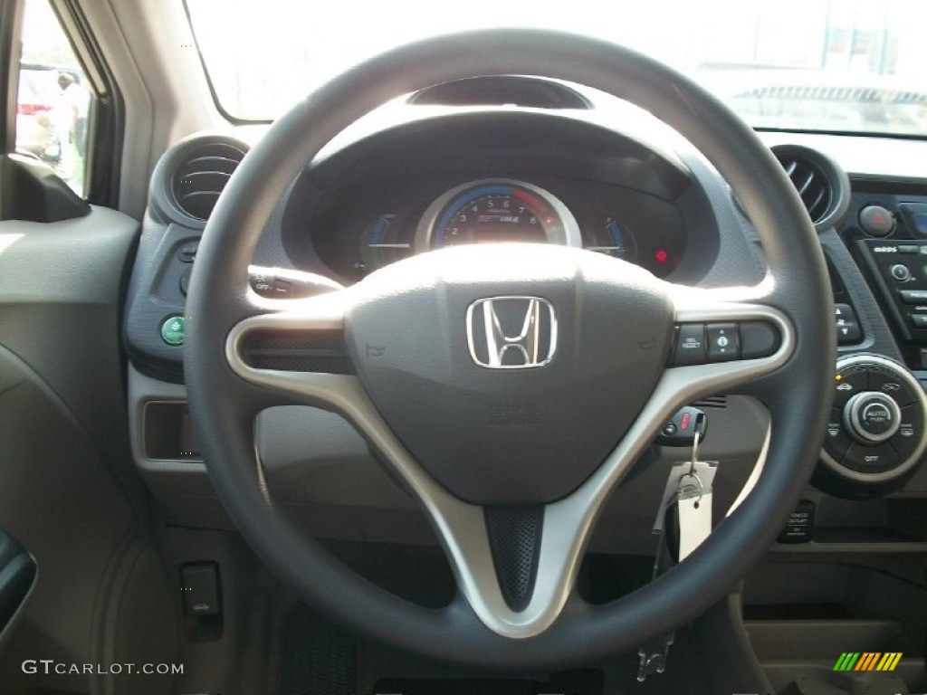 2010 Honda Insight Hybrid LX Gray Steering Wheel Photo #50714254