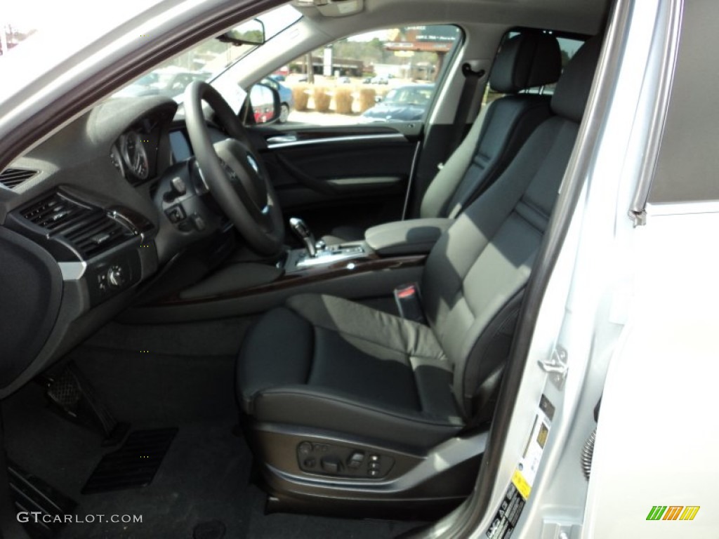 Black Interior 2011 BMW X6 xDrive50i Photo #50714257