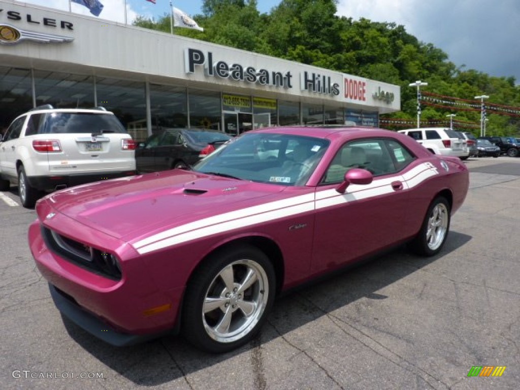 2010 Challenger R/T Classic Furious Fuchsia Edition - Furious Fuchsia / Pearl White Leather photo #1