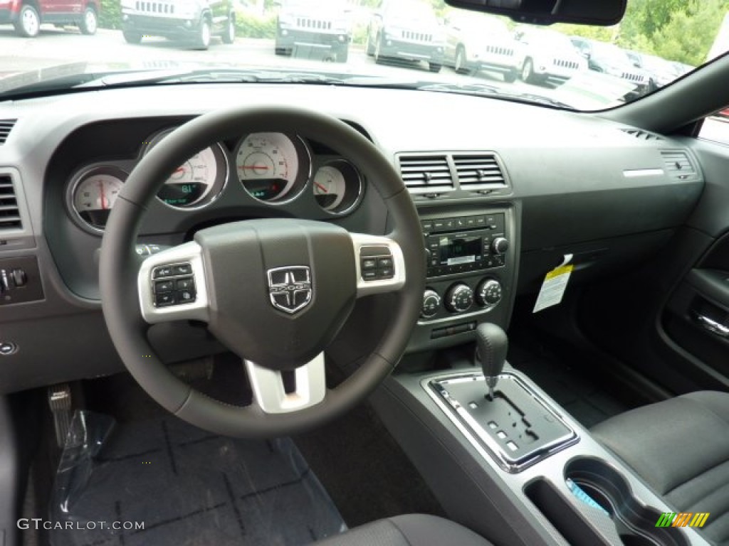 2011 Dodge Challenger R/T Dark Slate Gray Steering Wheel Photo #50715304