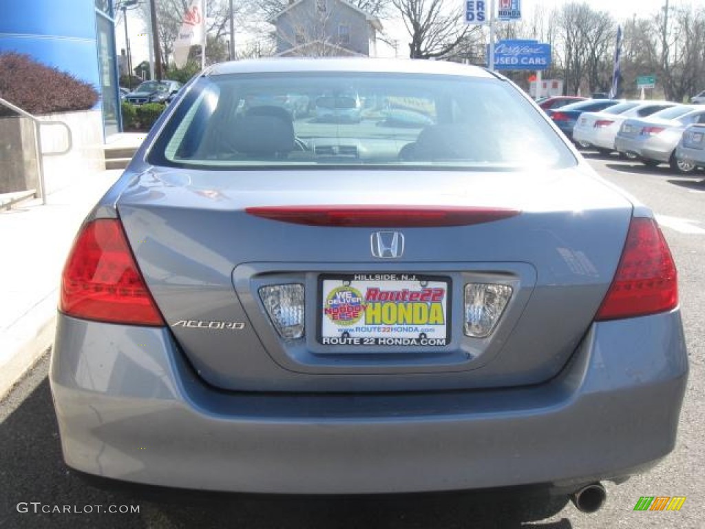2007 Accord EX Sedan - Cool Blue Metallic / Gray photo #4