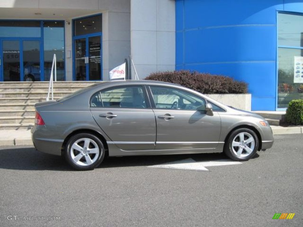 2008 Civic EX-L Sedan - Galaxy Gray Metallic / Gray photo #2