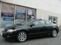 2010 Crystal Black Pearl Honda Civic Si Coupe  photo #1